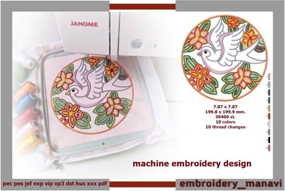Bird in Flowers: A Seller's Review for Embroidery Shops