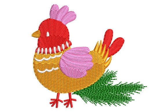 Christmas Chicken Embroidery Review