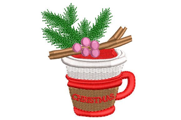 Christmas Coffee Cup Embroidery Review