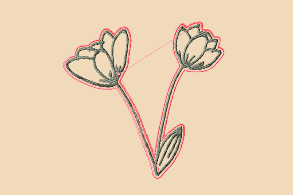 Crocus Flower Doodle: A Designer's Review for Boutique Sweatshirts