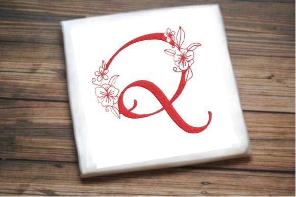 Q Floral Monogram Letter Review for Boutique Apparel