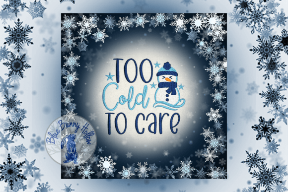 Too Cold to Care Embroidery Design Review