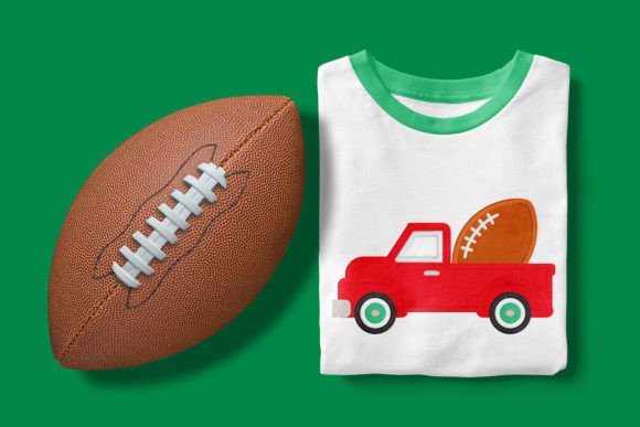 Vintage Truck with Football Applique