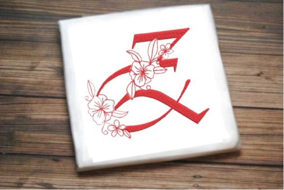 Z Floral Monogram Letter Design Review